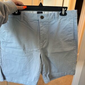 J. Crew Sky Blue Men's Flat Front Shorts